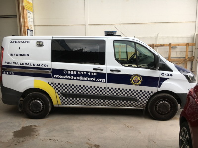 furgón de atestados