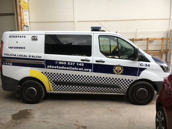 furgón de atestados