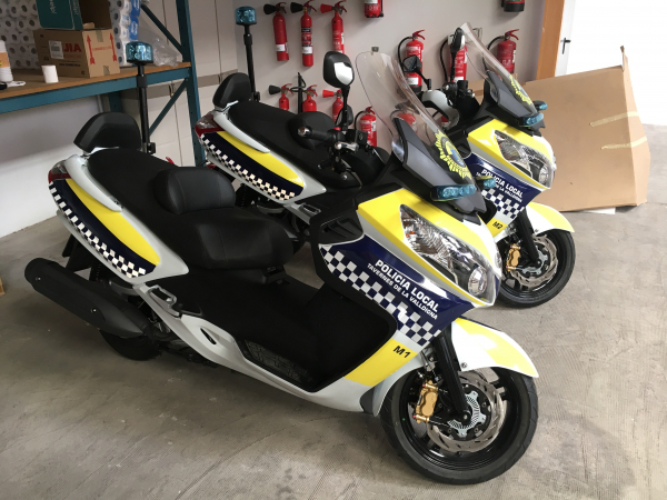 motos policiales de Tavernes